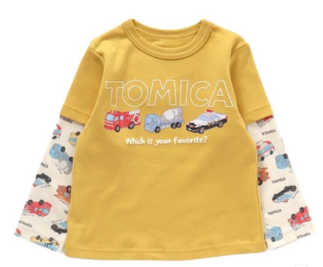 トミカ コラボ Tシャツ 長袖 ロンT 3190
