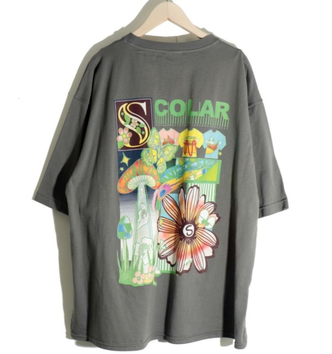 キノコLANDRY柄 Tシャツ 6490